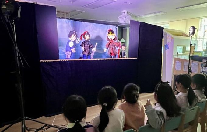 지난21일 흥인초 돌봄센터에서 진행된 인형극