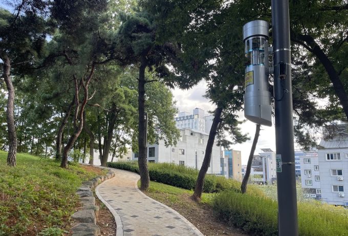 포충기·기피제분사기 설치 모습