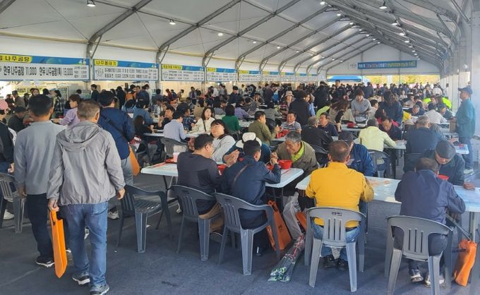 2025 국제농업박람회 나주밥상 미식관 부스.