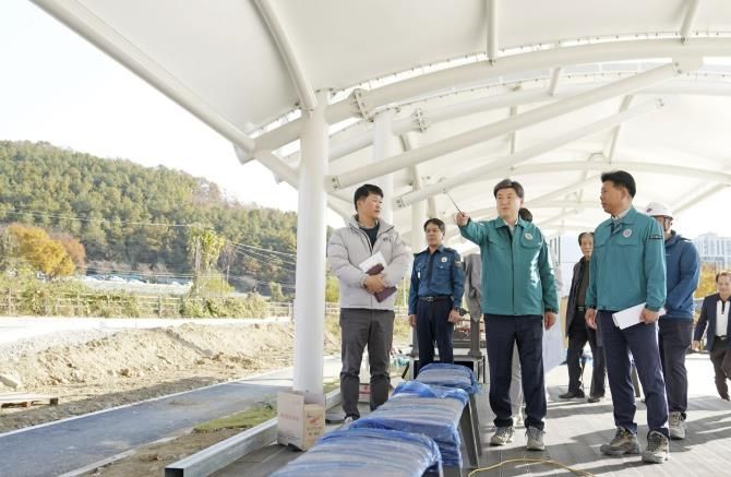 방세환 광주시장, 동절기 대비 대형 공사현장 안전 점검 실시