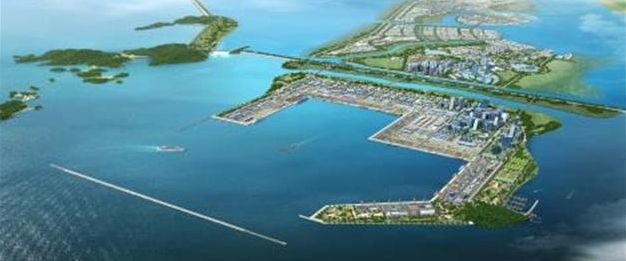 새만금 신항만 조감도