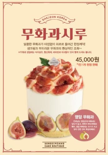 영암군 로코노미 성심당 무화과시루 홍보물