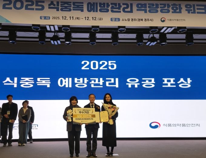 식중독 예방관리 유공 포상