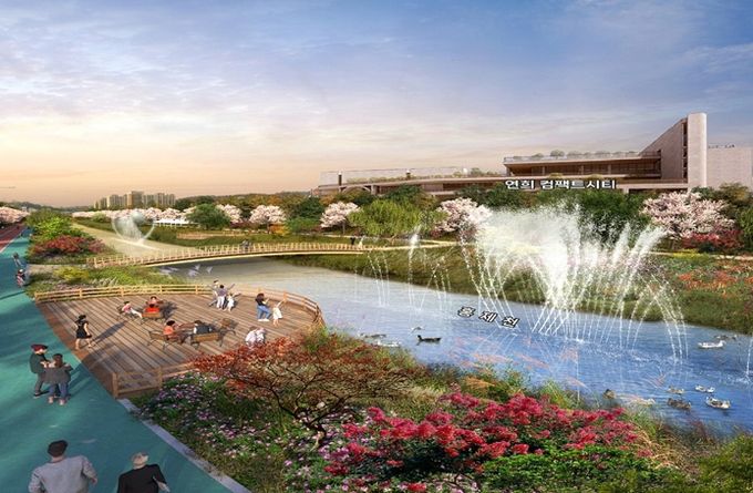 시행 후 홍제천(가좌역 부근)