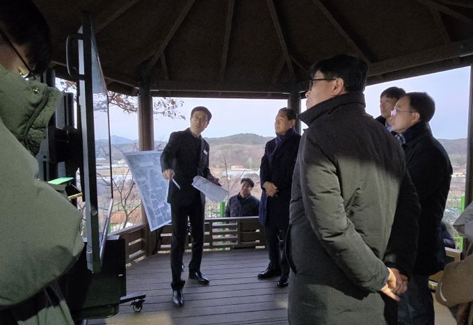 계룡대로~국도1호선 광역도로사업 관련 계룡시 현장방문