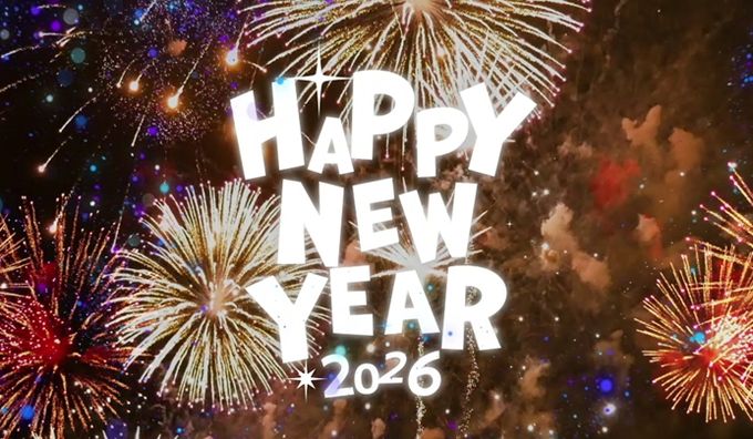 2026년을 맞아 시민들과 함께 새해를 기념하는 영상 이미지