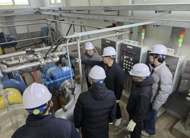 예산정수장 시설물 운전 교육 전경