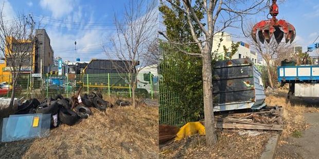 국동항 장기 방치 폐기물 처리